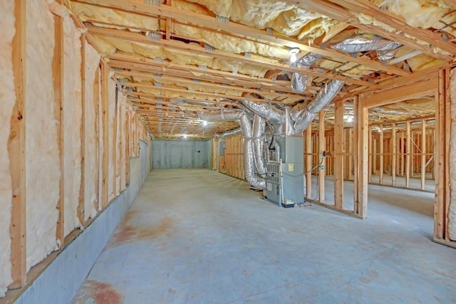2740 Heritage Bend Ct SW, Grayson, GA 30017 - unfinished below grade area with heating unit