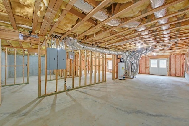 2740 Heritage Bend Ct SW, Grayson, GA 30017 - basement featuring water heater and electric panel