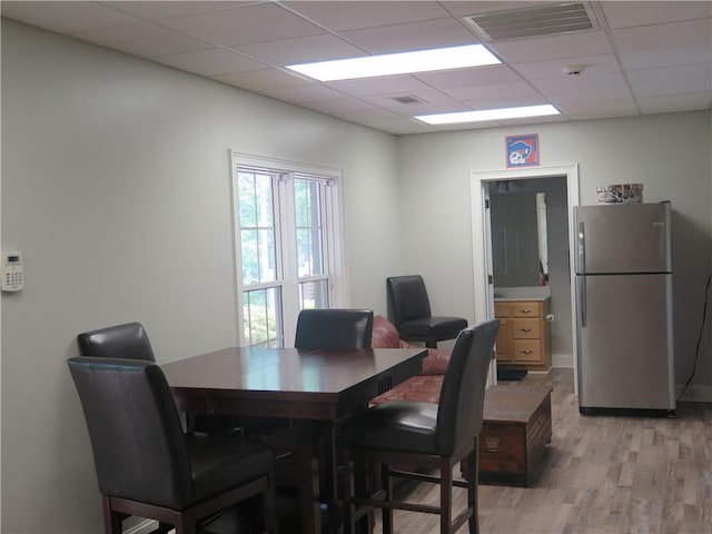 4039 Sargent Cir, Gainesville, GA 30506 - dining space with light wood-type flooring and a drop ceiling