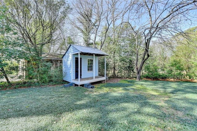 view of outbuilding featuring an outdoor structure