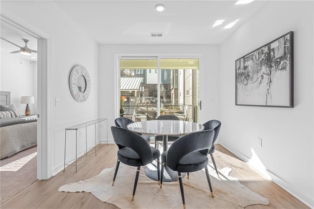 388 Pratt Dr Unit 2113, Atlanta, GA 30315 - dining room featuring wood finished floors and ceiling fan