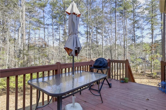 view of wooden terrace