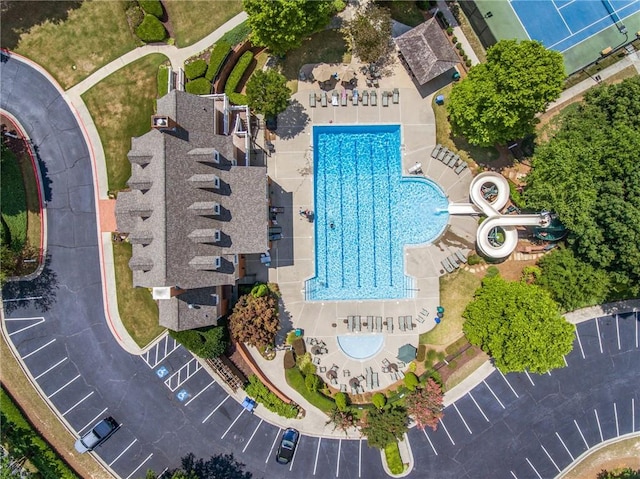 birds eye view of property