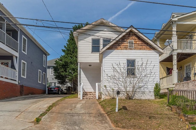 view of front of home