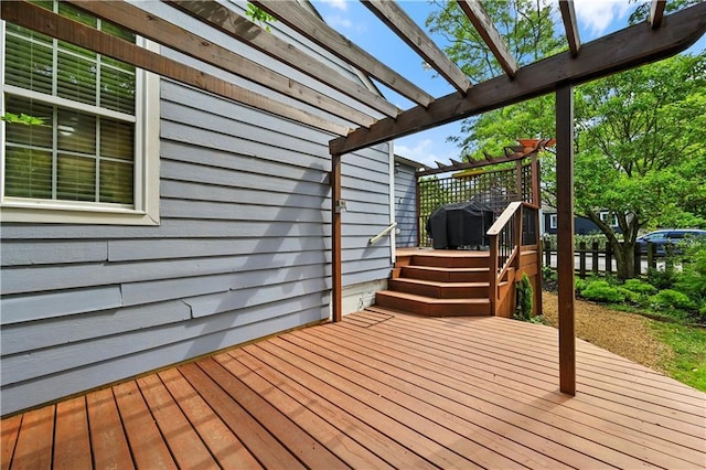 511 Robinson Ave SE, Atlanta, GA 30315 - wooden deck with a pergola and fence