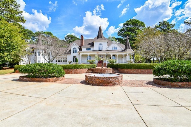 view of front of home with a porch