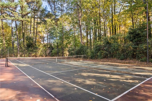 view of tennis court