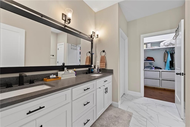 bathroom with vanity