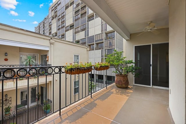175 15th St NE Unit 410, Atlanta, GA 30309 - balcony with a ceiling fan