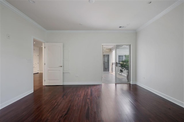 175 15th St NE Unit 410, Atlanta, GA 30309 - unfurnished room with hardwood / wood-style flooring, baseboards, and crown molding