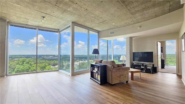 3300 Windy Ridge Parkway SE Unit 1121, Atlanta, GA 30339 - living room featuring wood finished floors and plenty of natural light
