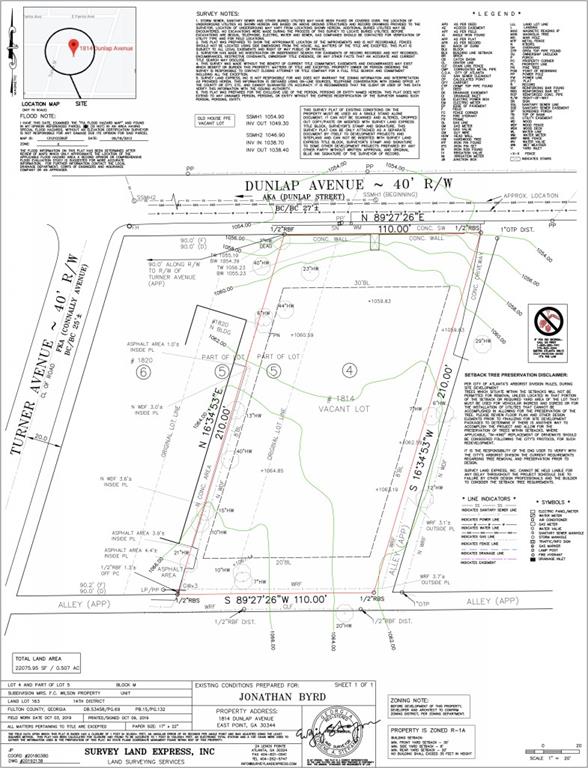 1814 Dunlap Ave, East Point GA, 30344 land for sale