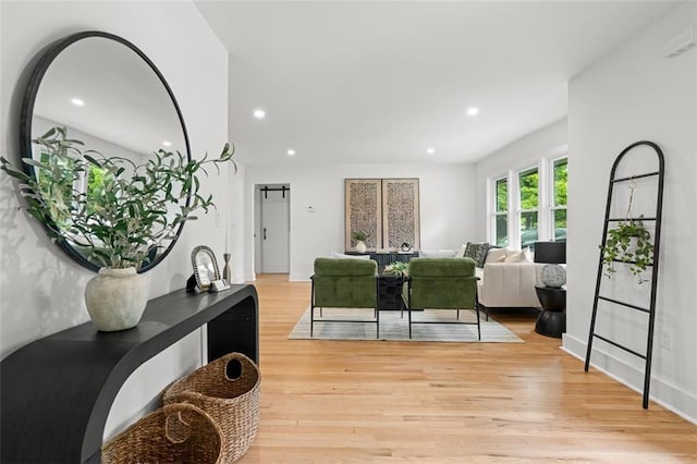 1494 May Ave SE, Atlanta, GA 30316 - living area featuring light wood-style flooring and recessed lighting