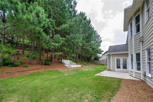 5635 Upper Creek Ct, Suwanee, GA 30024 - view of yard featuring french doors and a patio