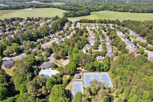 bird's eye view featuring a residential view
