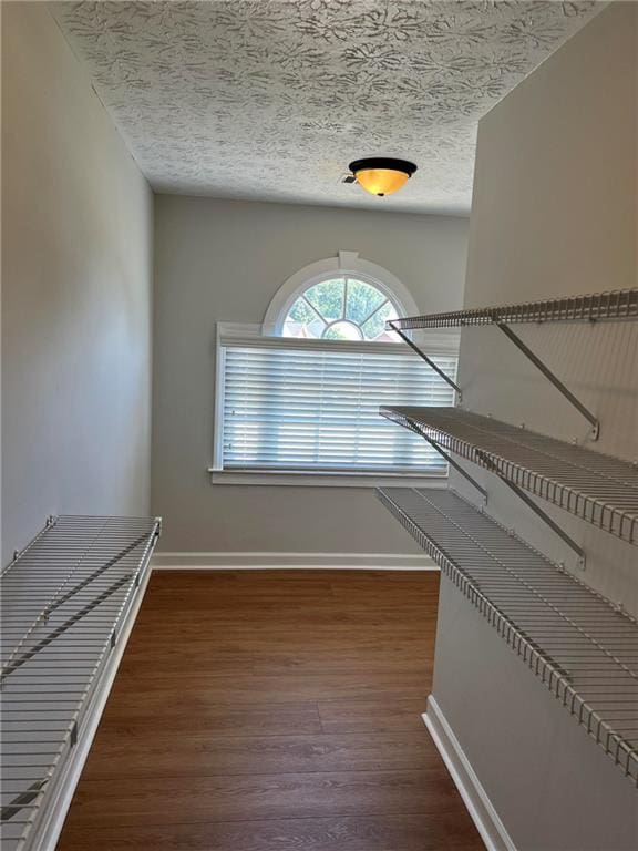 interior space featuring dark hardwood / wood-style flooring