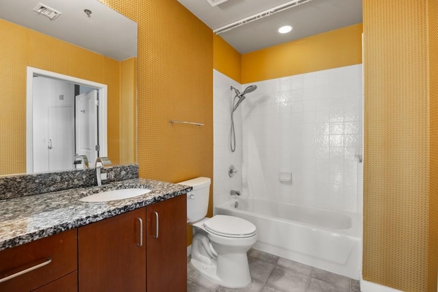 943 Peachtree St NE Unit 1109, Atlanta, GA 30309 - full bathroom with toilet, vanity, and tub / shower combination
