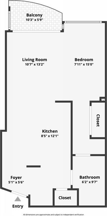 943 Peachtree St NE Unit 1109, Atlanta, GA 30309 - floor plan
