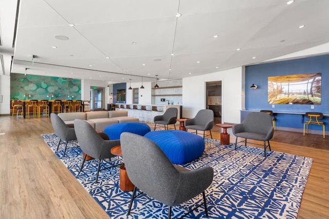 943 Peachtree St NE Unit 1109, Atlanta, GA 30309 - living room featuring hardwood / wood-style floors