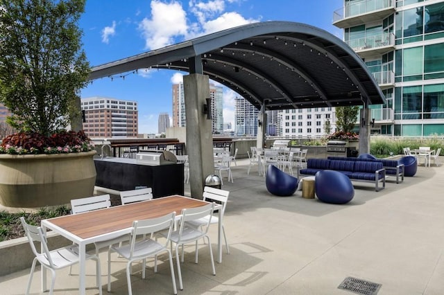 943 Peachtree St NE Unit 1109, Atlanta, GA 30309 - view of patio with an outdoor hangout area