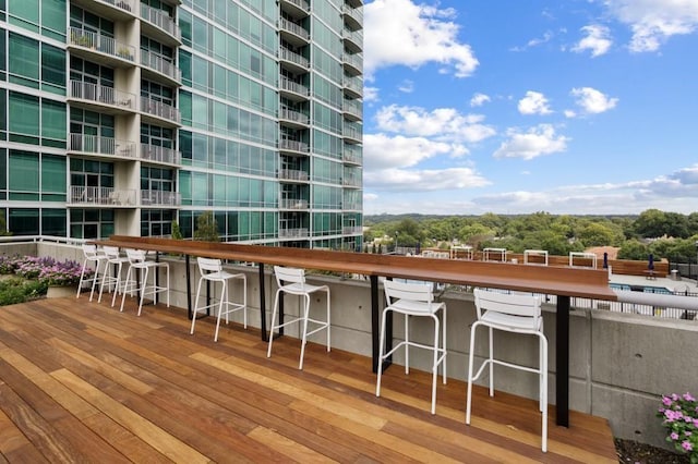 943 Peachtree St NE Unit 1109, Atlanta, GA 30309 - deck featuring a bar