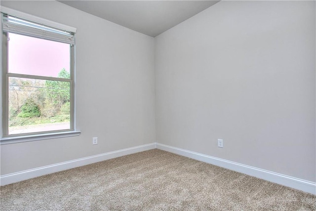 empty room with carpet floors