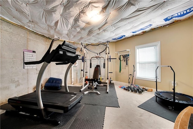 view of workout room