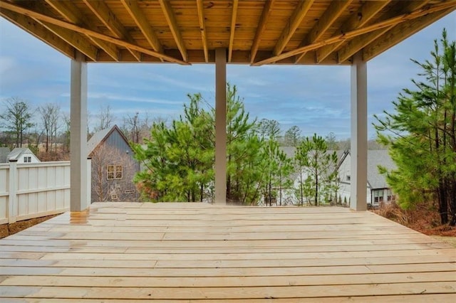 view of deck