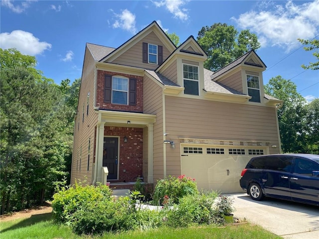 3692 Archgate Ct, Alpharetta, GA 30004 - view of front facade with an attached garage and concrete driveway