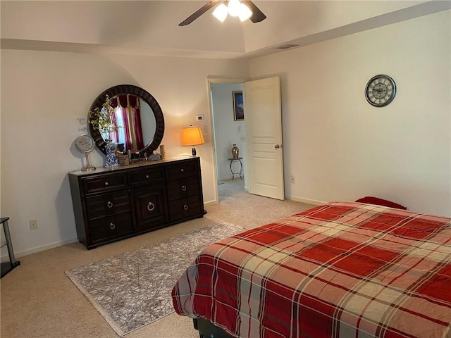 3692 Archgate Ct, Alpharetta, GA 30004 - bedroom with light carpet, baseboards, and a ceiling fan