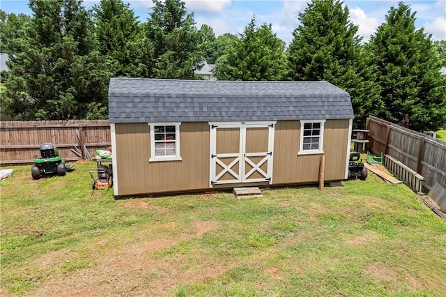 108 Lake Point Ct, Jefferson, GA 30549 - view of shed featuring a fenced backyard