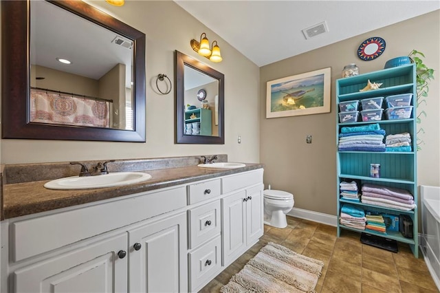 108 Lake Point Ct, Jefferson, GA 30549 - bathroom with double vanity and toilet