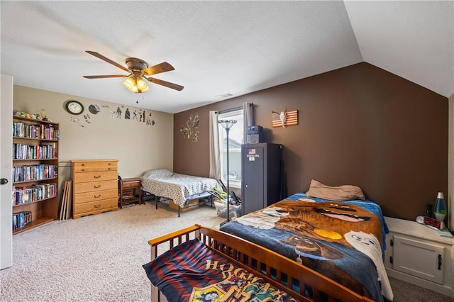 108 Lake Point Ct, Jefferson, GA 30549 - carpeted bedroom featuring ceiling fan and vaulted ceiling