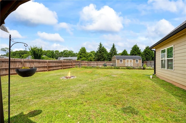 108 Lake Point Ct, Jefferson, GA 30549 - fenced backyard featuring an outdoor fire pit