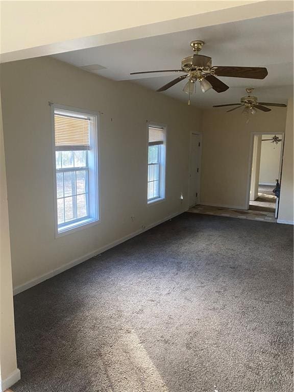 view of carpeted empty room