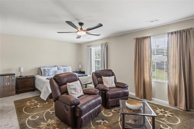 8553 Braylen Manor Dr, Douglasville, GA 30134 - bedroom with carpet and ceiling fan