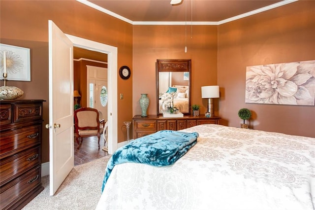 791 E Main St, Canton, GA 30114 - bedroom with ornamental molding, light carpet, and baseboards