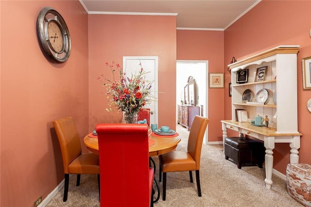 791 E Main St, Canton, GA 30114 - carpeted dining area featuring ornamental molding and baseboards