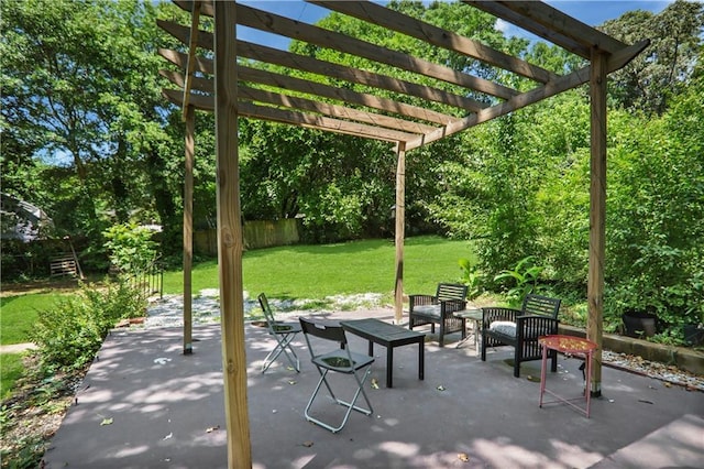 1202 Key Rd SE, Atlanta, GA 30316 - view of patio / terrace with a pergola