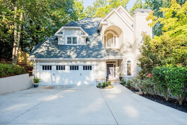 view of front of house featuring a garage