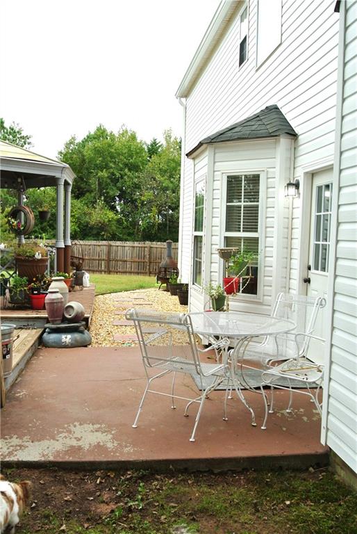 view of patio / terrace with a gazebo