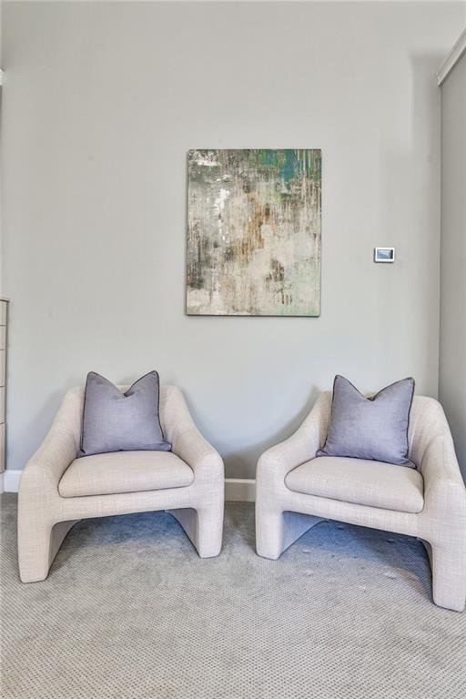 389 Mill Creek Bnd NE, Atlanta, GA 30307 - sitting room featuring carpet flooring and baseboards