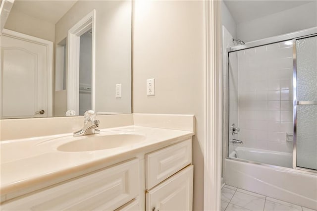 389 Mill Creek Bnd NE, Atlanta, GA 30307 - bathroom featuring shower / bathing tub combination, marble finish floor, and vanity