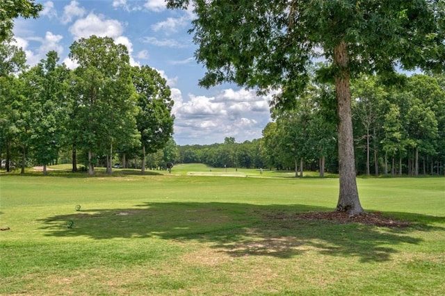 2010 Georgia Club Dr, Statham, GA 30666 - view of community featuring a yard and view of wooded area