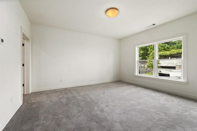 view of carpeted empty room