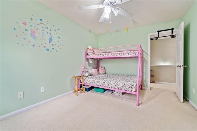 545 Windstone Trl, Alpharetta, GA 30004 - carpeted bedroom featuring baseboards and ceiling fan