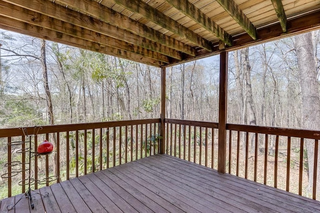 41 Pebble Ct, Hoschton, GA 30548 - wooden deck featuring a view of trees