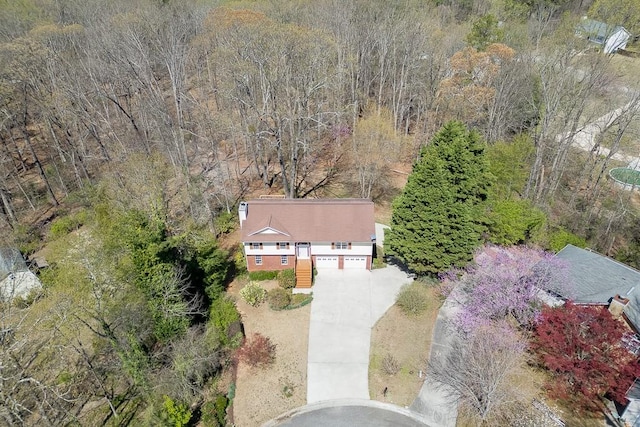 41 Pebble Ct, Hoschton, GA 30548 - drone / aerial view featuring a forest view