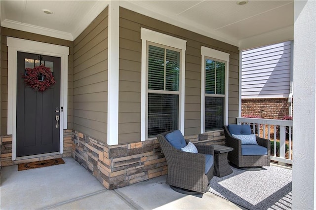 2657 Cedar Pine Way, Atlanta, GA 30360 - entrance to property with stone siding and covered porch