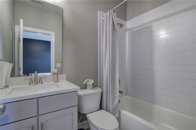 2657 Cedar Pine Way, Atlanta, GA 30360 - bathroom featuring shower / bath combo, toilet, and vanity
